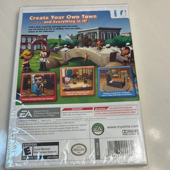 Wii NWT My Sims game
